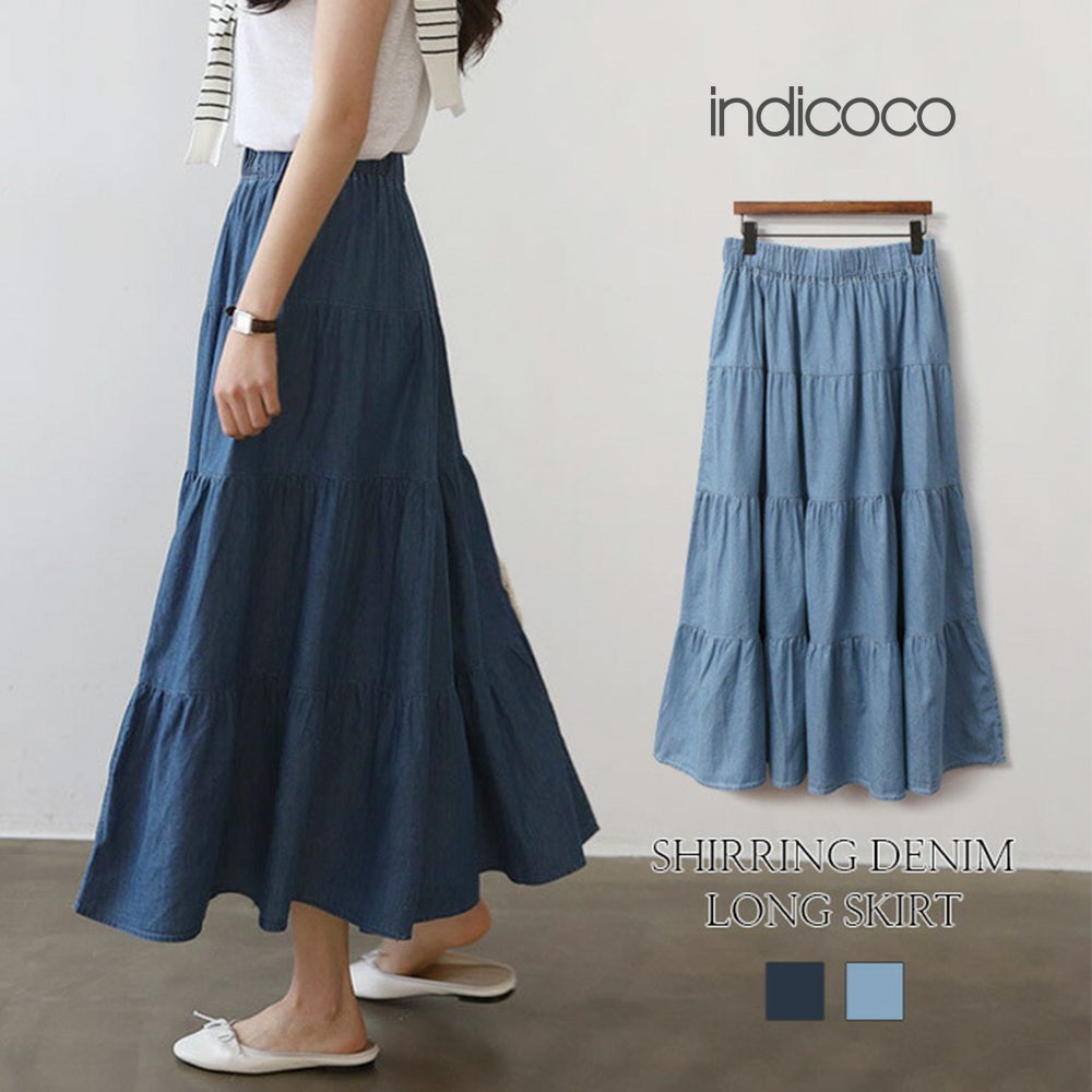ほんのり甘くて色っぽい♡デニムロングスカート | indicocoのブログ