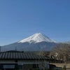 4月2日今朝の富士山、河口湖からの画像