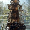 中国三国時代の羅漢の武将『スモーキークォーツ関羽彫り物』の画像