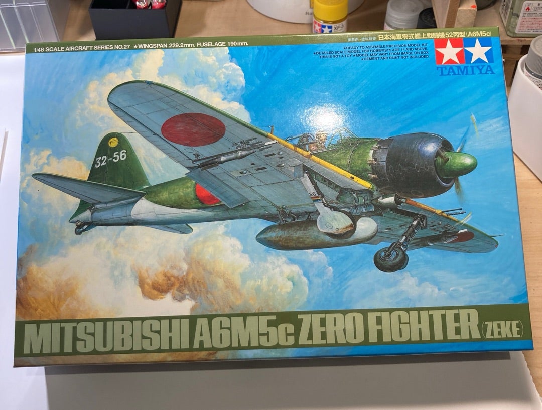 タミヤ1/48「零式艦上戦闘機52型丙」の製作 | たけざくのプラモ タミヤ1/48「零式艦上戦闘機52型丙」の製作 | たけざくのプラモ