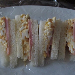 久しぶりの手作りサンドイッチの画像
