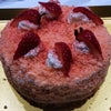イチゴのダブルチーズケーキの画像