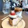 苺バスクチーズケーキとカフェラテ connect コネクト 新中野の画像