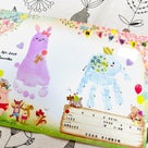 《母子手帳作り》手形アートで可愛い母子手帳が完成しました♡の記事より