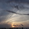 昨日(22日) の夕焼け空の画像