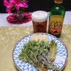 筍と山菜の天ぷら・刺盛り・筍ごはんでランチ＆天ぷら・蛍烏賊・筍と空豆・海老アボカドマリネで家飲み