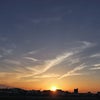 5月最初の夕焼け空の画像