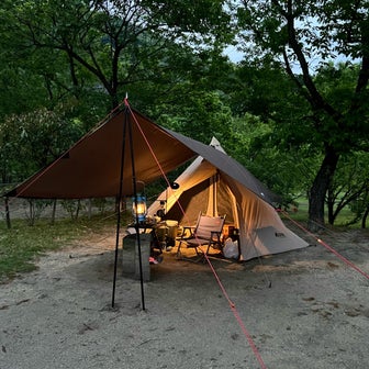 青川峡キャンピングパークでソロキャンプ