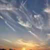 サラサラ雲浮かぶ夕焼け空(5日)の画像