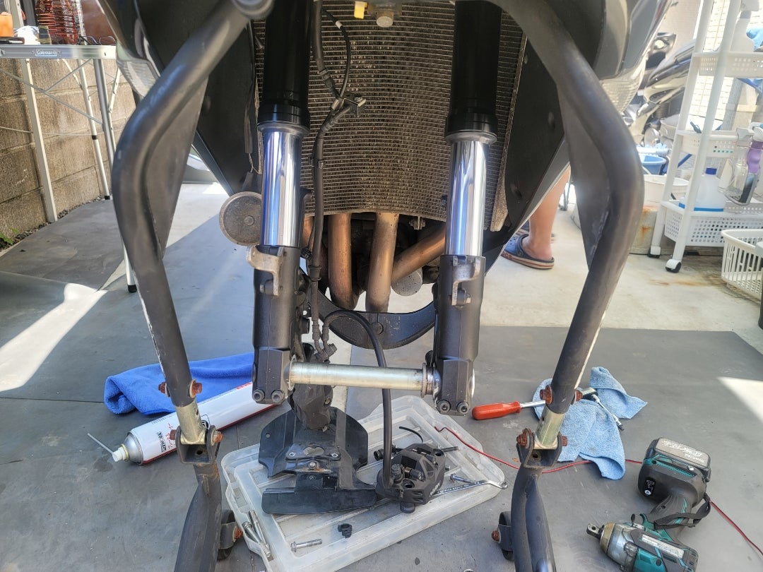 あたしのGW フロントフォークO/H編 | ZX-14Rに漢らしく乗りたい あたしのGW フロントフォークO/H編 | ZX-14Rに漢らしく乗りたい