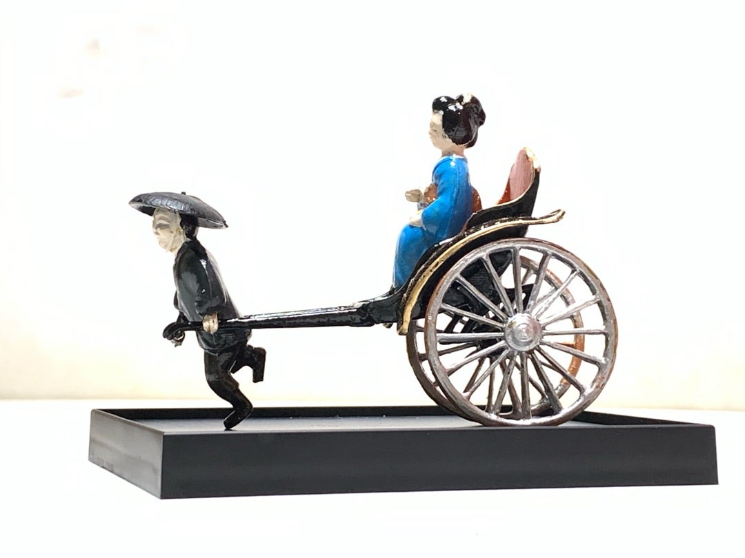 人力車のミニチュア | お城のジオラマ鍬匠甲冑屋 人力車のミニチュア | お城のジオラマ鍬匠甲冑屋