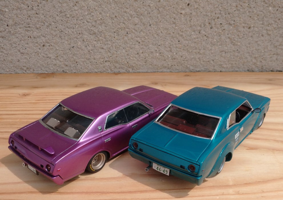 アオシマ1/24日産セドリック330(青) 2ドアHT改 もっとグラチャン アオシマ1/24日産セドリック330(青) 2ドアHT改 もっとグラチャン