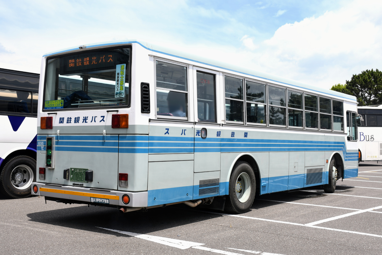 関鉄観光バス 9295TC | 干潟の駐車場