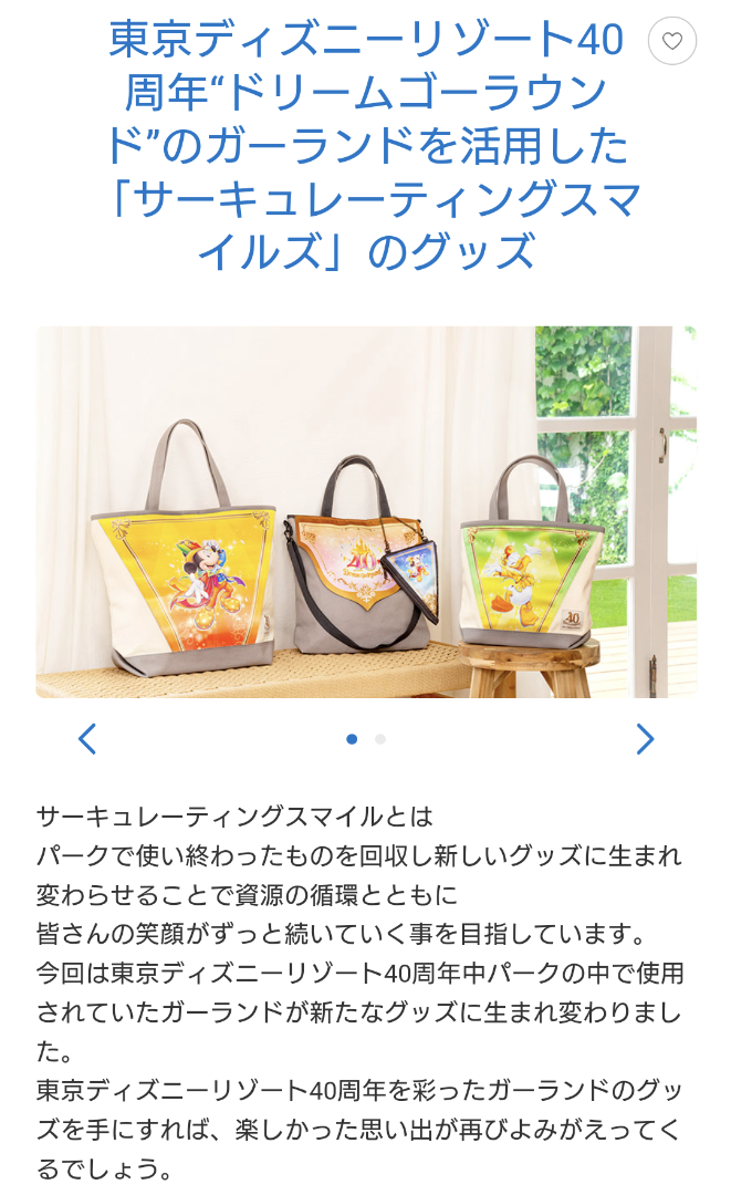 TDR40周年“ドリームゴーラウンド”ガーランド「サーキュ TDR40周年“ドリームゴーラウンド”ガーランド「サーキュ