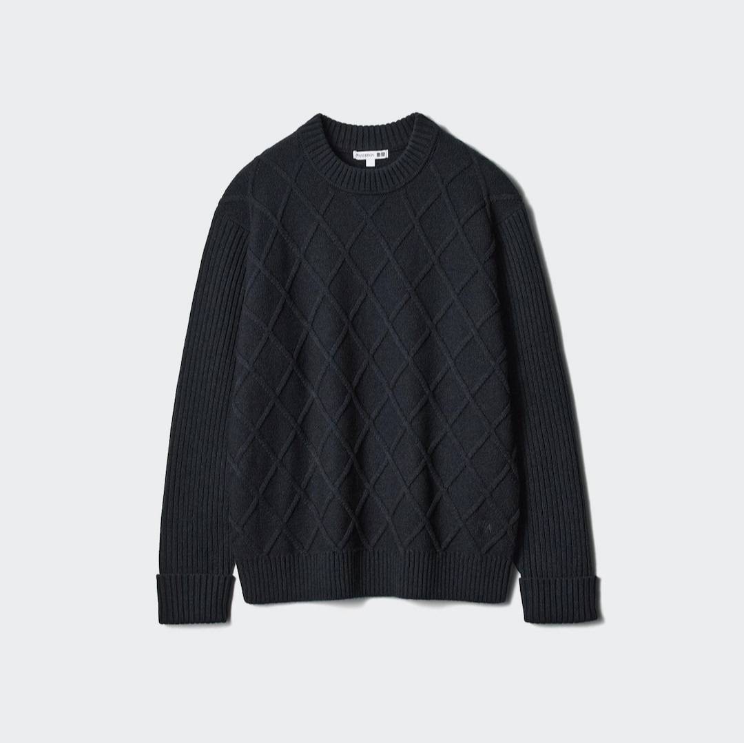 UNIQLO】【JWANDERSON】【2024年秋冬】【ダイヤステッチクルー UNIQLO】【JWANDERSON】【2024年秋冬】【ダイヤステッチクルー