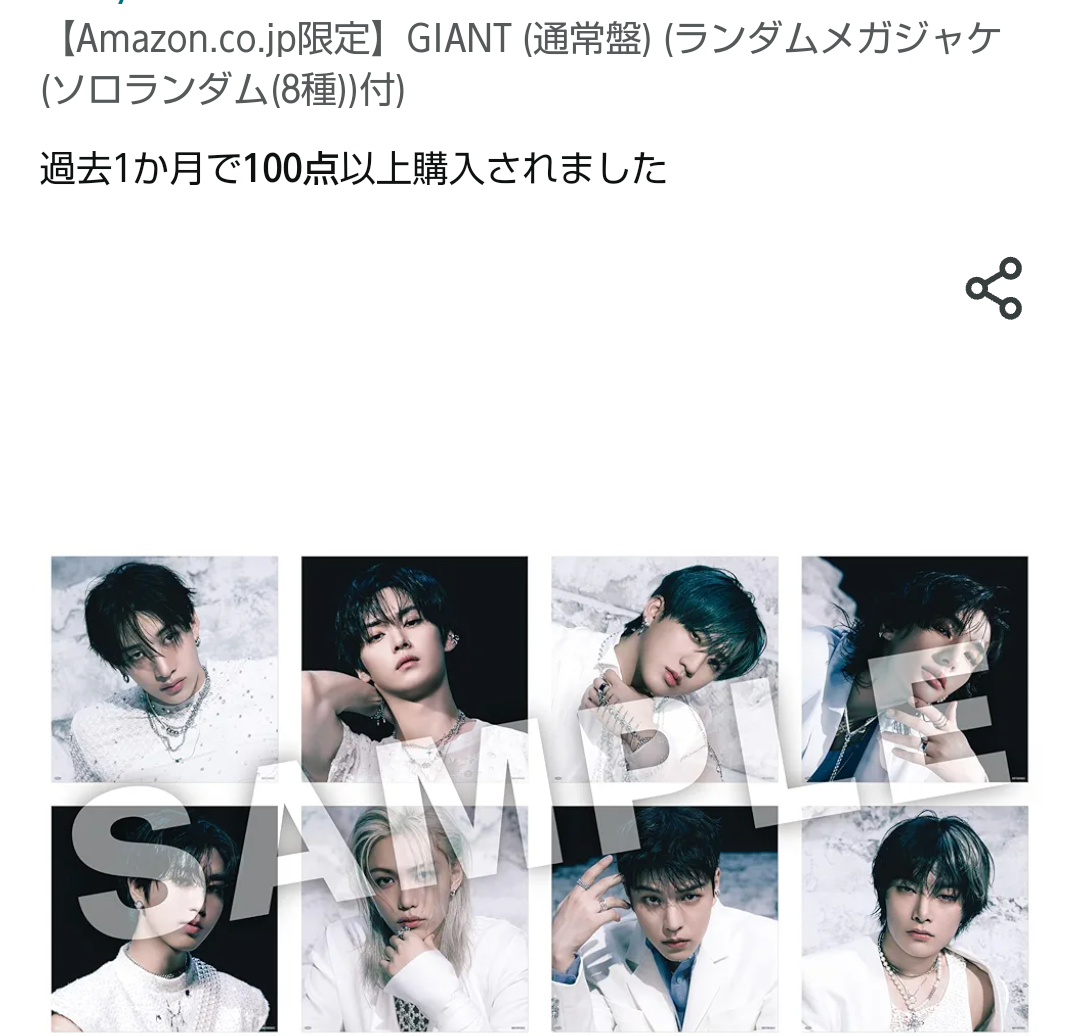 straykids GIANT 通常盤 封入トレカ 8種コンプ5セット - その他