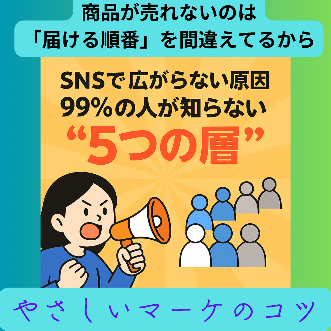 商品が売れないのは「届ける順番」を間違えてるから｜経営者のための“拡散戦略フレーム”で解決！の記事画像