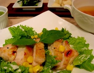 スパイシーグリルチキン と 最近のパンの記事画像