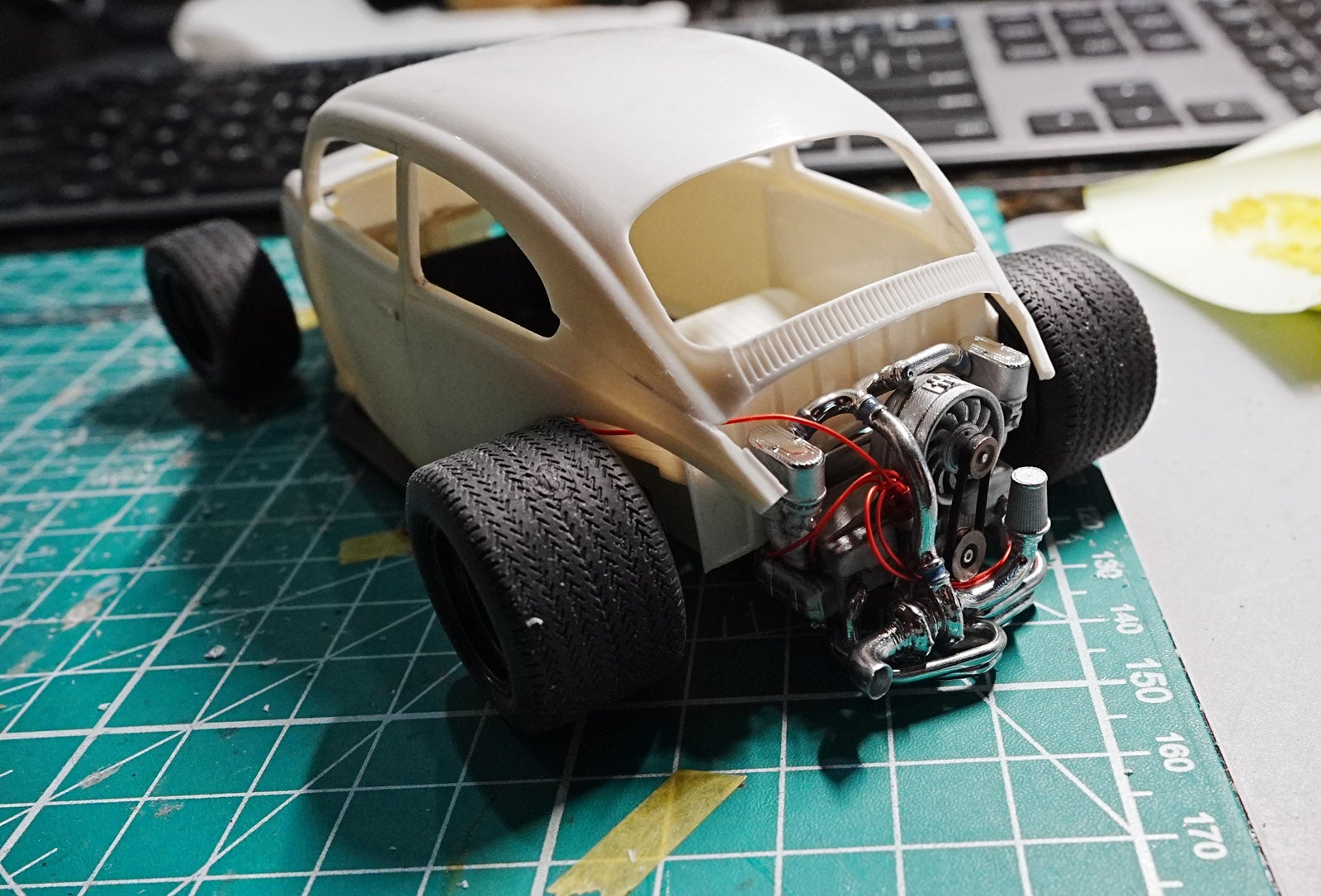 タミヤVWビートル Hot Rodに改造する。4 | tom2のブログ