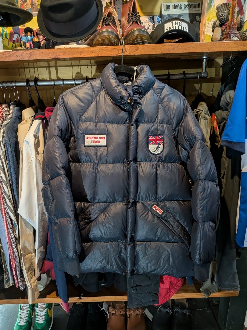 英国よりpuffaの英国アルペンスキーチームのダウン入荷しました 