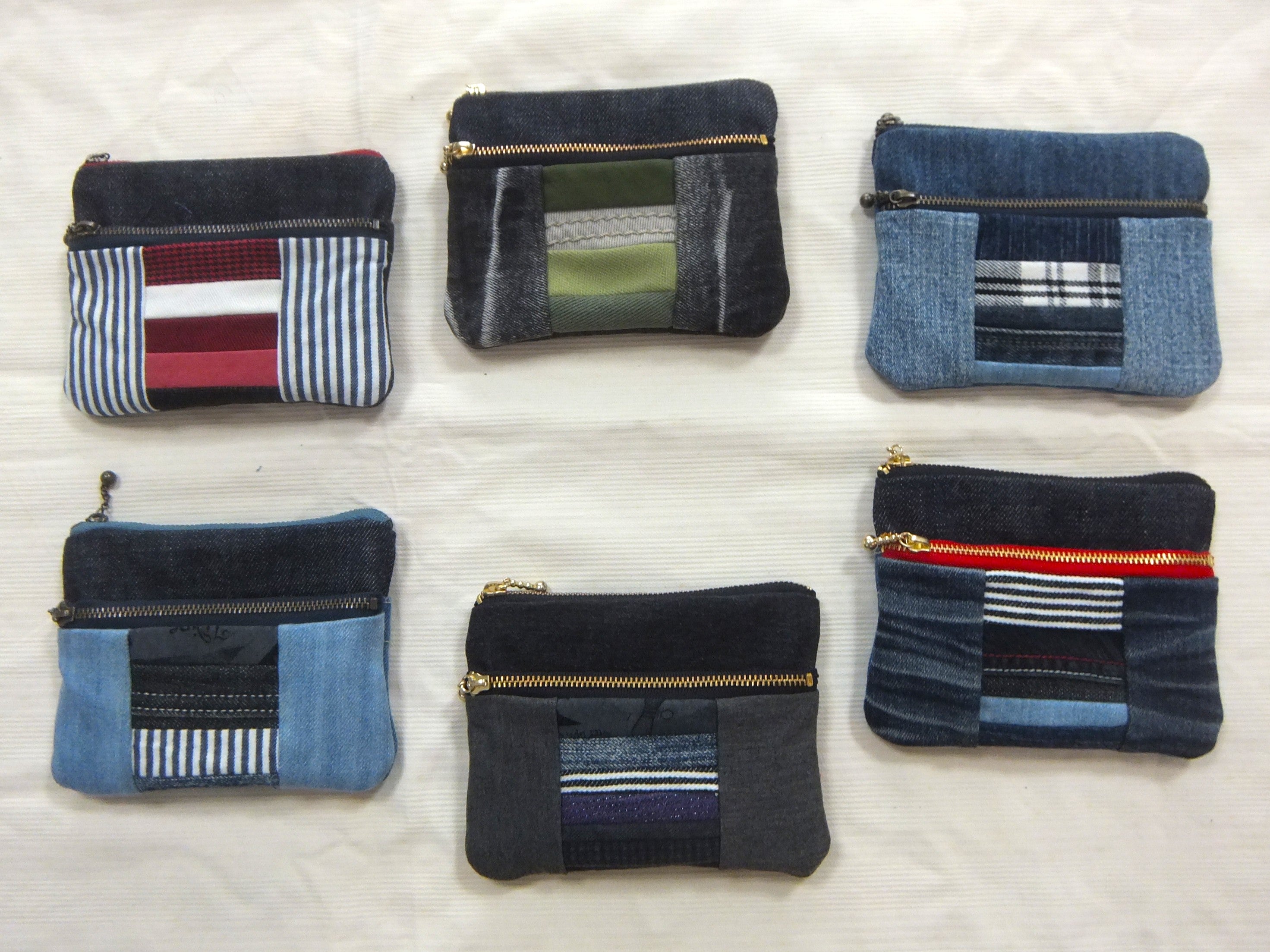 デニムリメイクの小物たち | hand made MANO DONNA
