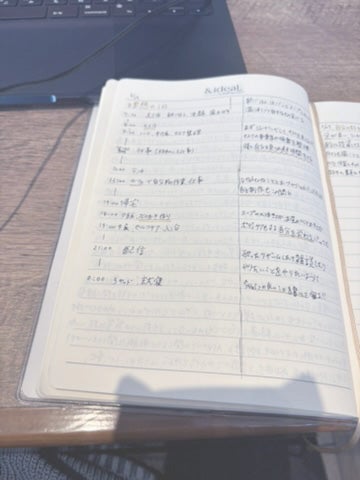 ”理想の１日、ノートに書いてみた”の記事画像