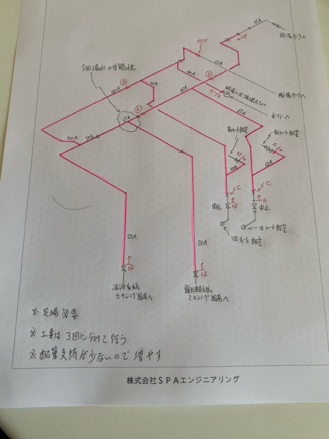 【配管漏水修理の現場調査】アイソメ図ってなに？の記事画像