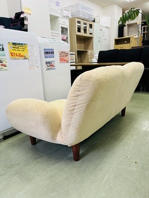 ?️✨幅125cm コンパクト2人掛けソファ✨ ベージュ系カラーのかわいい 