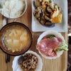 野菜炒め卵とじ定食の画像