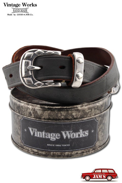 本日発売!!「Vintage Works」DH5740 CH-2 コンチョレザーベルト 茶芯