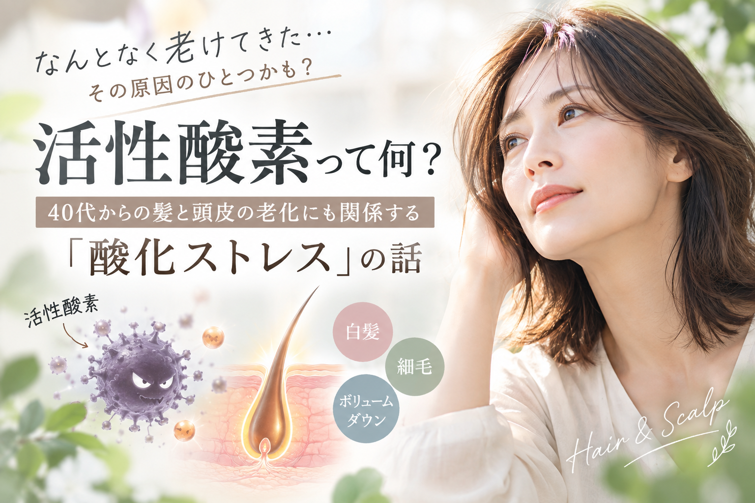 チープな関係～「活性酸素」と髪とときドキ頭皮～の記事画像