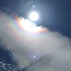 秋空に虹灯、、彩光は最高　(美)私は愛と豊かさの磁石ですの画像