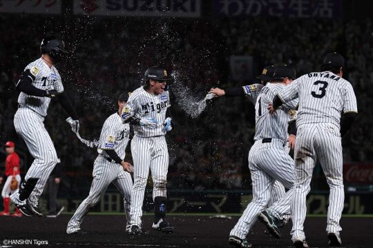 梅野がプロ初サヨナラ！の記事画像