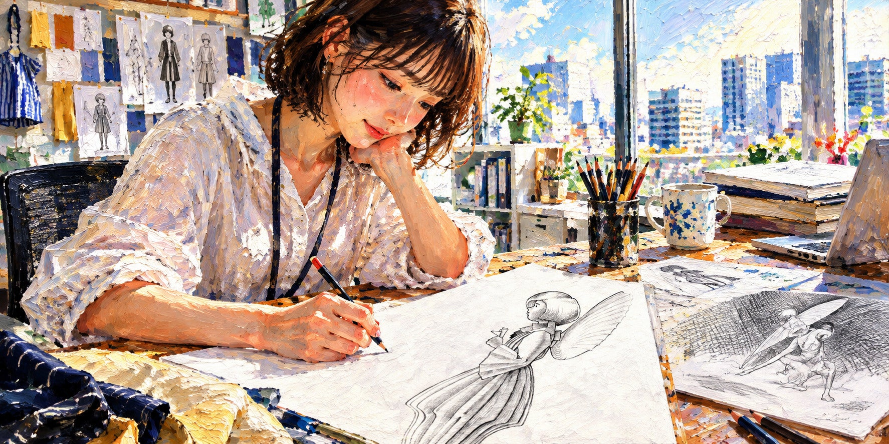 『パーティの隅にいる天使』――不本意な勤め先での落書きが時を経て実を結ぶまでの記事画像