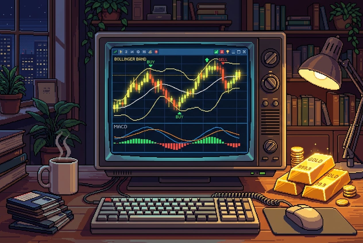 EBC Trading：ボリンジャーバンドとMACDをゴールドのデイトレで応用の記事画像