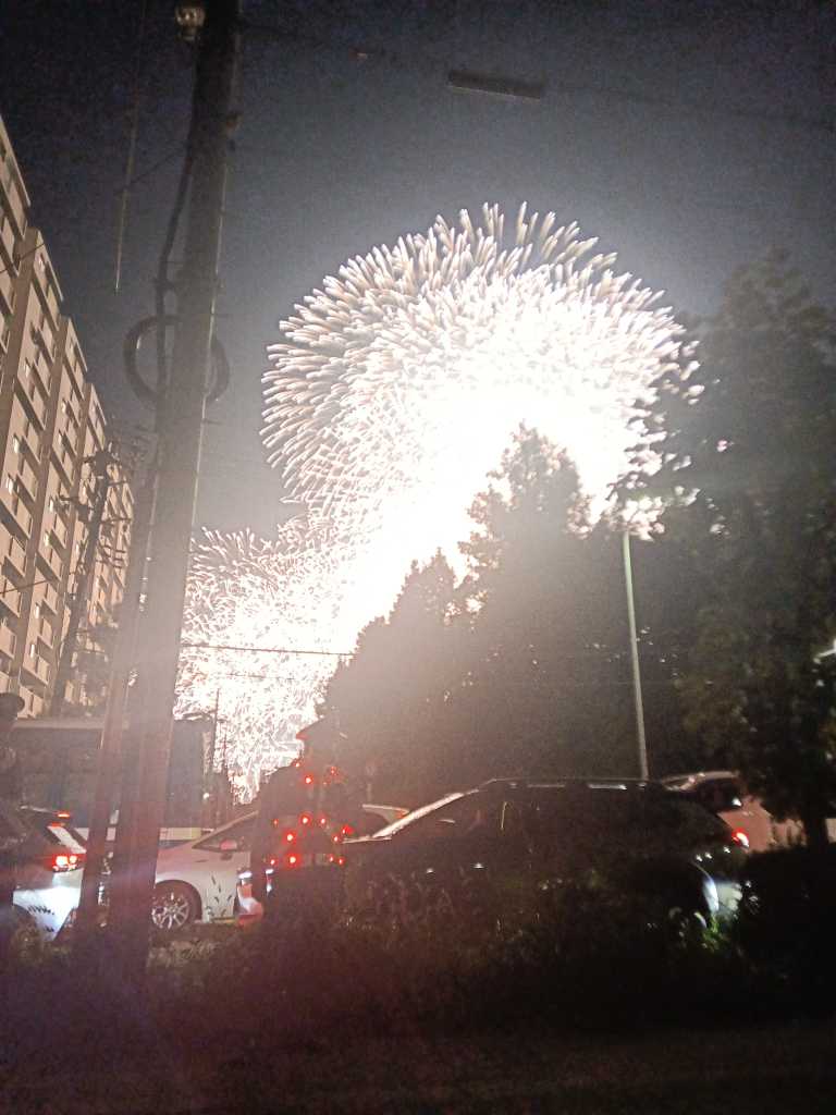 ガラホ花火 ラストの花火