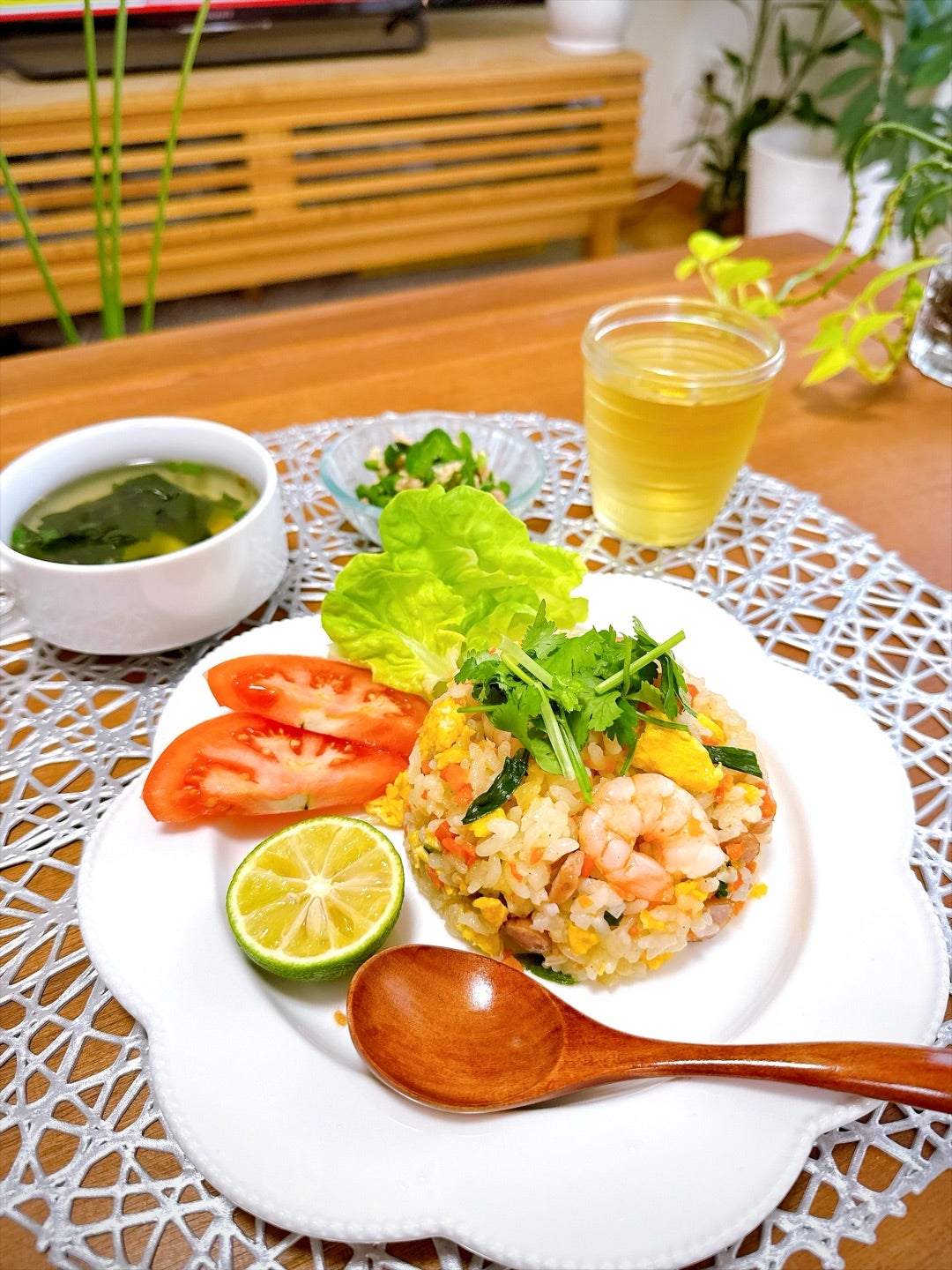 おうちランチはタイ風チャーハン 低気圧頭痛に悩まされた夜の記事画像