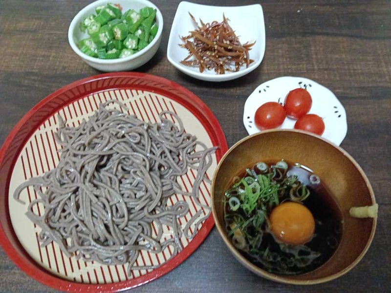 ざる蕎麦 5割蕎麦 晩御飯