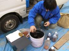 新居古民家古色作り