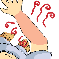 日焼け。