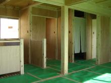 今日の(有)OSCM住宅工房の動き-貴布祢の家内部塗装工事