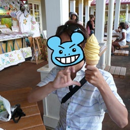 お決まりのソフトクリーム