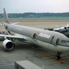 OZ107＆106、機内食の画像