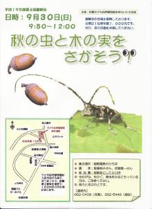 秋の松園観察会