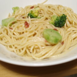 あきらです-酒盗パスタ