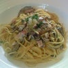 きのことベーコンのクリームパスタ　ｱｸｱﾌﾚｽｶ　砺波の画像