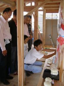 貴布祢の家上棟式１