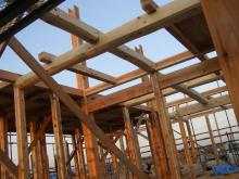 今日の(有)OSCM住宅工房の動き-しもかんぞの家建て方2