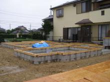 貴布祢の家土台完了