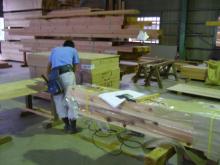 貴布祢の家大工工事下準備加工
